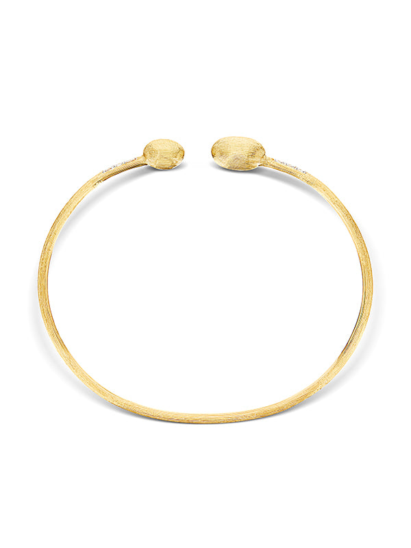 Nanis Bracciale a schiava "DANCING ÉLITE" inciso a mano in oro e diamanti – Nanis Italian Jewels Presa