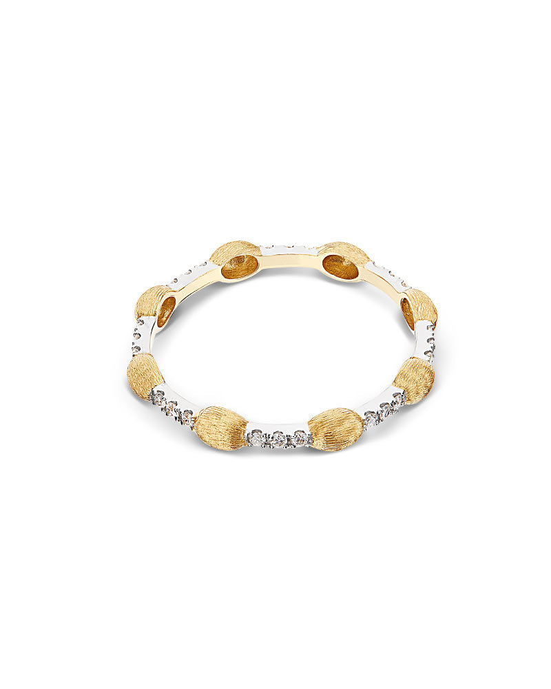 Nanis Anello "DANCING ÉLITE" con boules in oro e barrette di diamanti – Nanis Italian Jewels Outlet