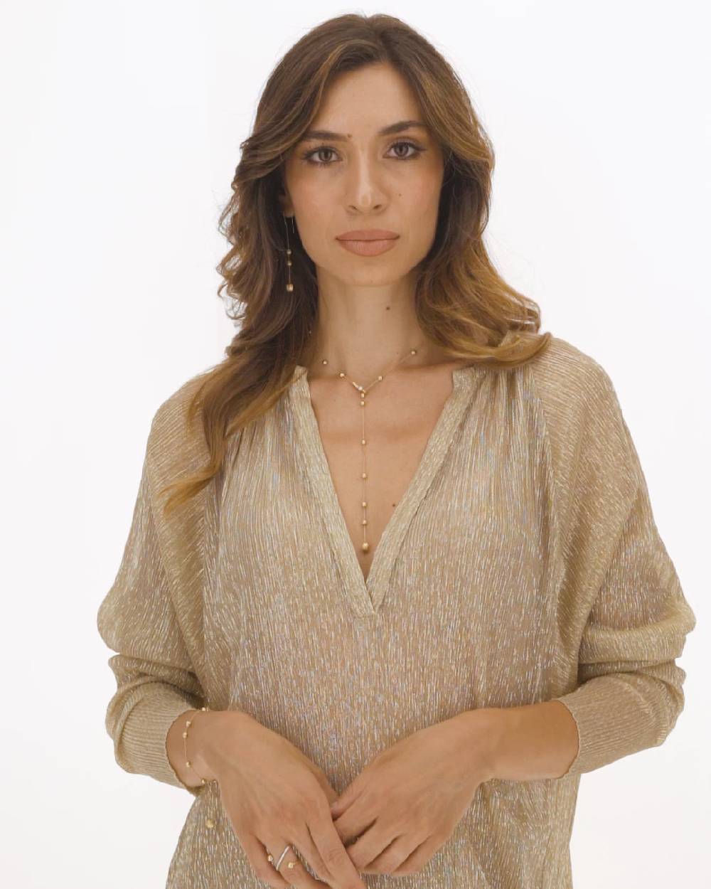 Nanis Collana lariat "SOFFIO" in oro, diamanti e acquamarina – Nanis Italian Jewels Saldi