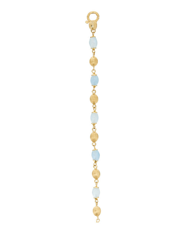 Nanis Bracciale "DANCING AZURE" casual in oro e acquamarina – Nanis Italian Jewels Vendita Calda