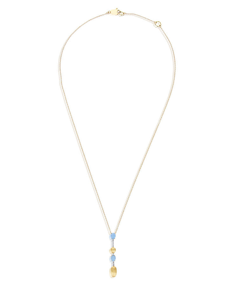 Nanis Collana "DANCING AZURE" pendente con ciondolo in oro, barrette di diam – Nanis Italian Jewels Saldi Di Fabbrica
