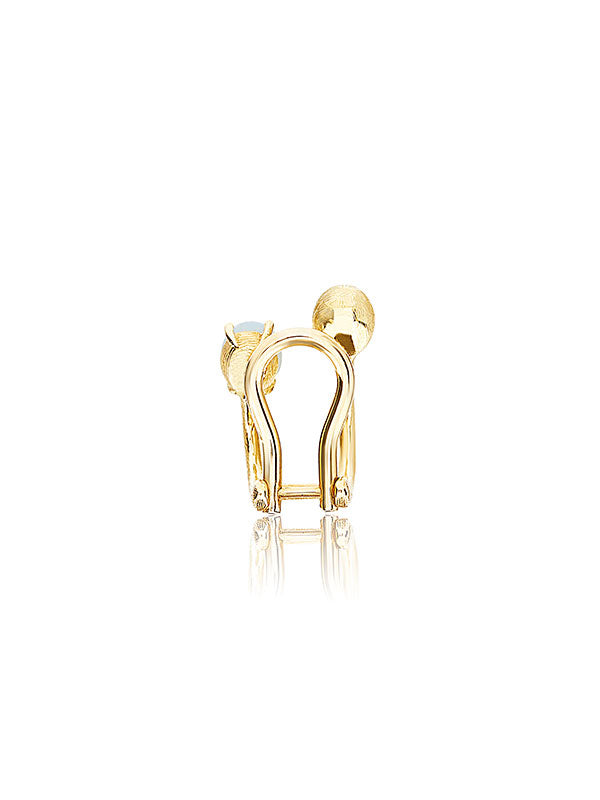 Nanis Ear cuff "AZURE" in oro e acquamarina – Nanis Italian Jewels 2025