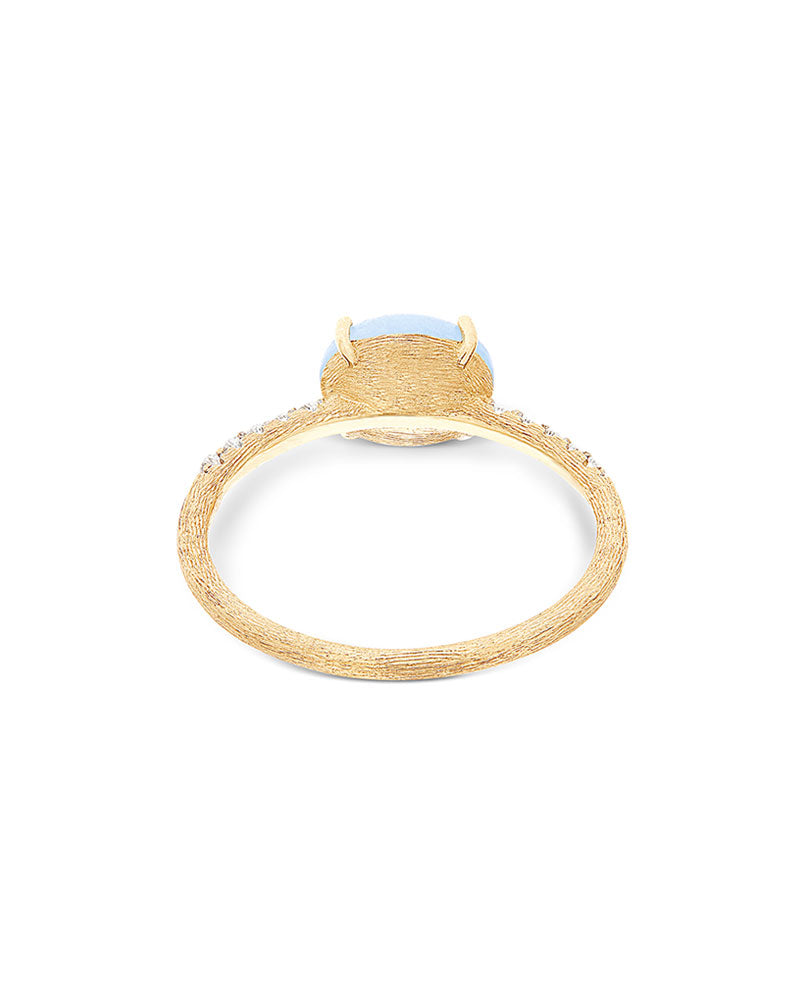 Nanis Anello "DANCING AZURE" impilabile in oro, diamanti e acquamarina (medi – Nanis Italian Jewels Qualità