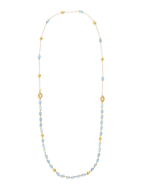 Nanis Collana "DANCING AZURE" 3 in 1 in oro e acquamarina – Nanis Italian Jewels Soddisfazione Garantita
