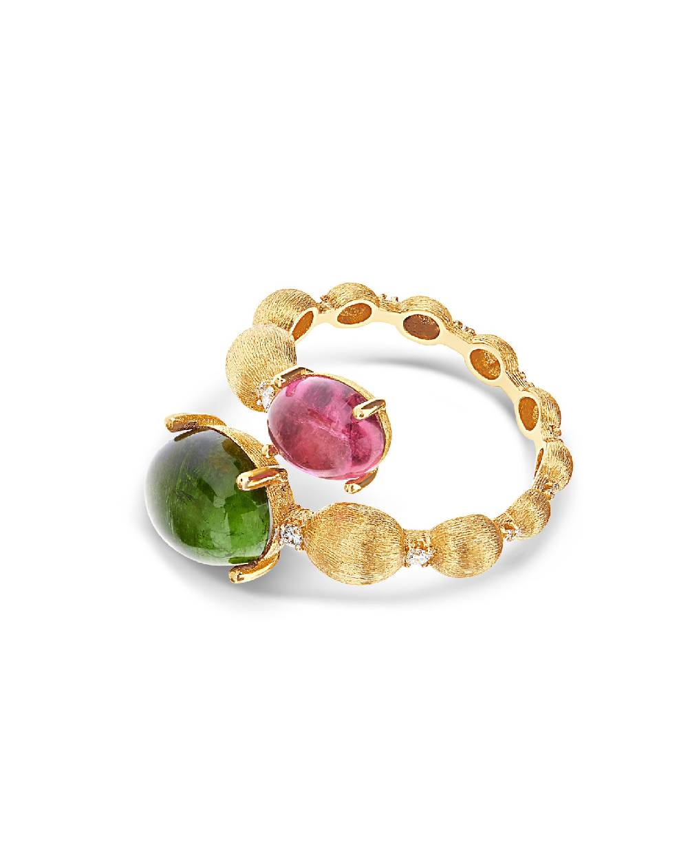 Nanis Anello contrariè "DANCING TOURMALINES" in oro, diamanti, tormaline ros – Nanis Italian Jewels Fino Al -60%