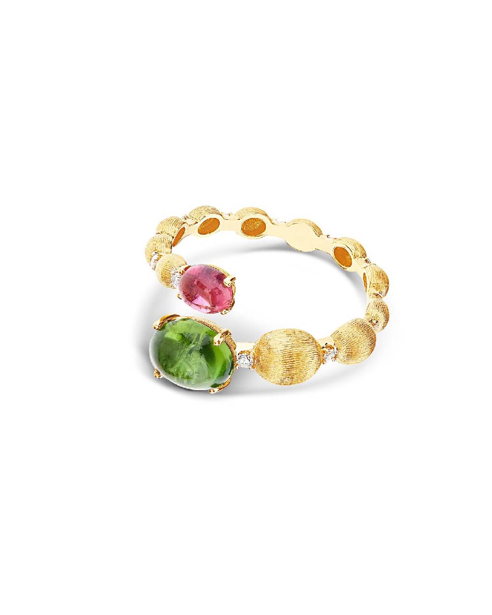 Nanis Anello contrariè "DANCING TOURMALINES" in oro, diamanti, tormaline ros – Nanis Italian Jewels Shopping Online