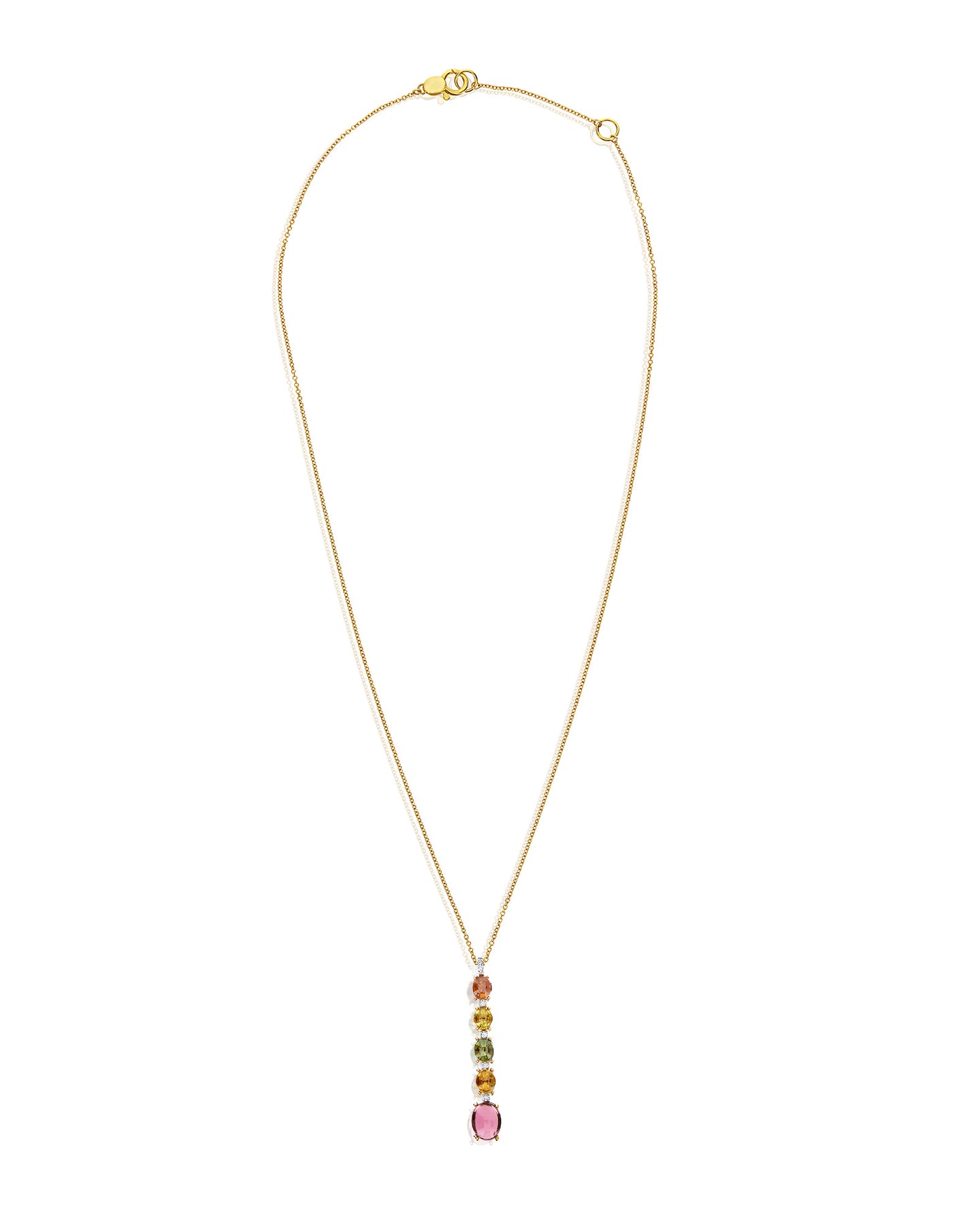 Nanis Collana "DANCING TOURMALINES" con pendente in oro, diamanti e tormalin – Nanis Italian Jewels Affare Del Giorno