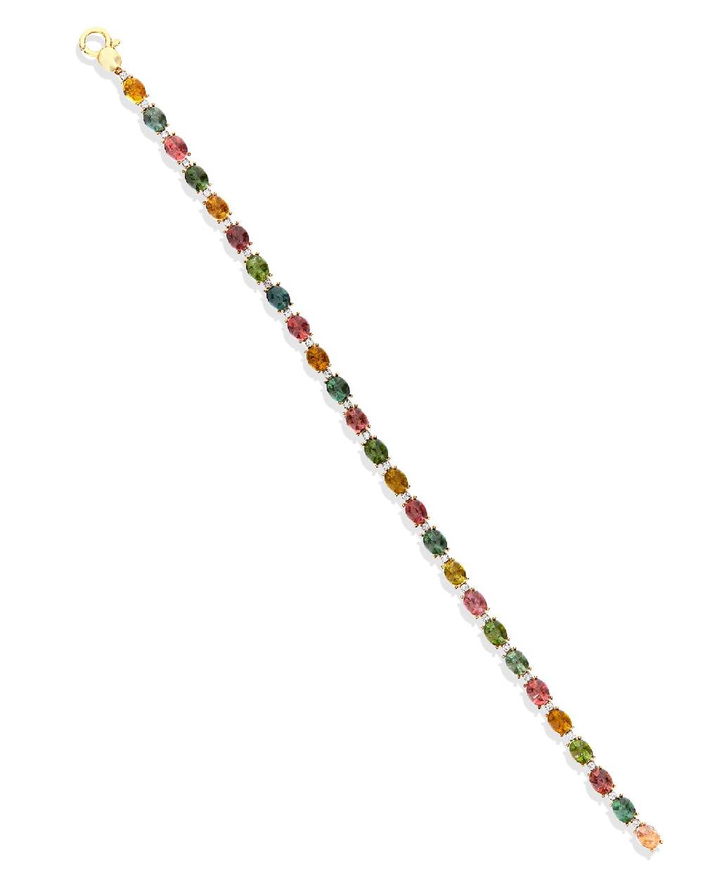 Nanis Bracciale tennis "DANCING TOURMALINES" in oro, diamanti e tormaline co – Nanis Italian Jewels Fino al 65% di sconto