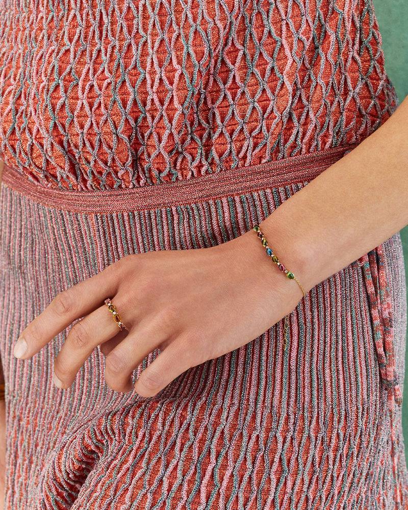 Nanis Bracciale "DANCING TOURMALINES" in oro, diamanti e tormaline colorate – Nanis Italian Jewels Convenienza