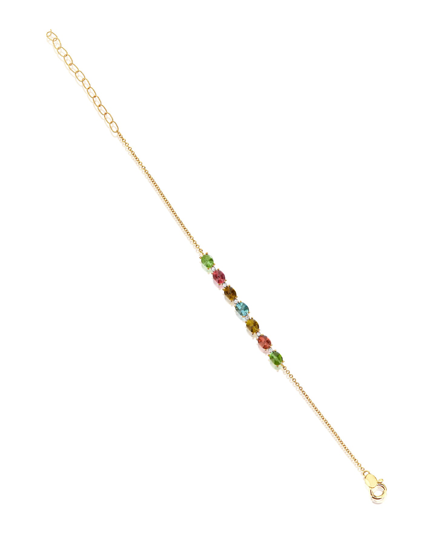 Nanis Bracciale "DANCING TOURMALINES" in oro, diamanti e tormaline colorate – Nanis Italian Jewels Convenienza