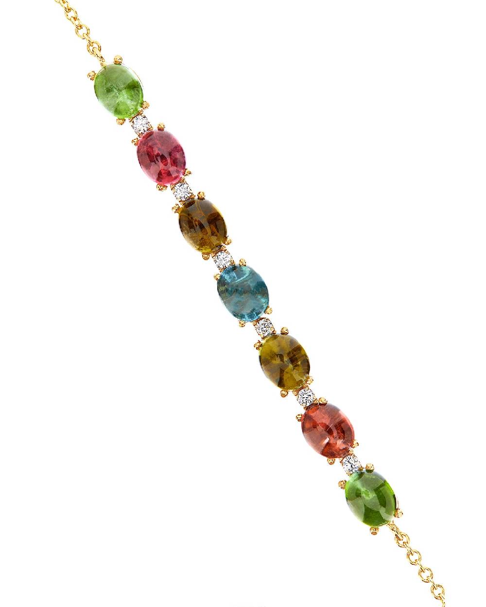 Nanis Bracciale "DANCING TOURMALINES" in oro, diamanti e tormaline colorate – Nanis Italian Jewels Convenienza