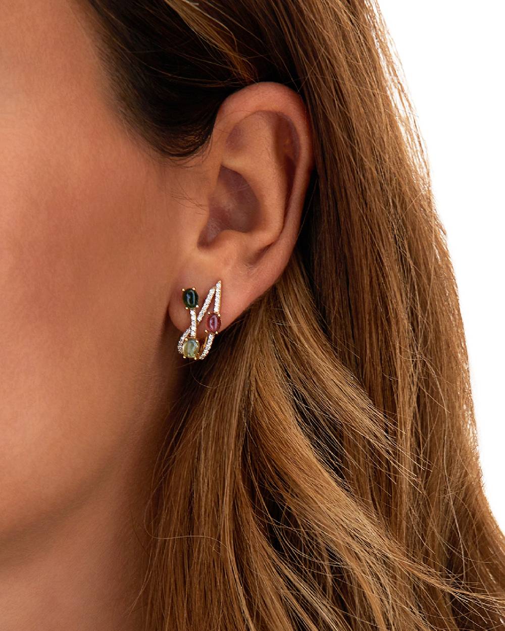Nanis Orecchini "DANCING TOURMALINES" in oro e tormaline colorate – Nanis Italian Jewels Novità