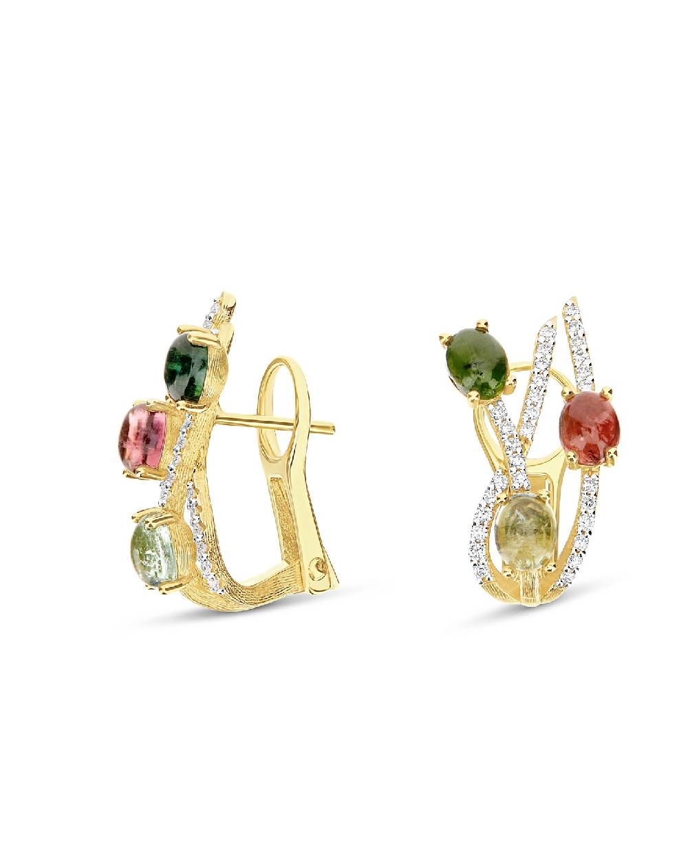 Nanis Orecchini "DANCING TOURMALINES" in oro e tormaline colorate – Nanis Italian Jewels Novità