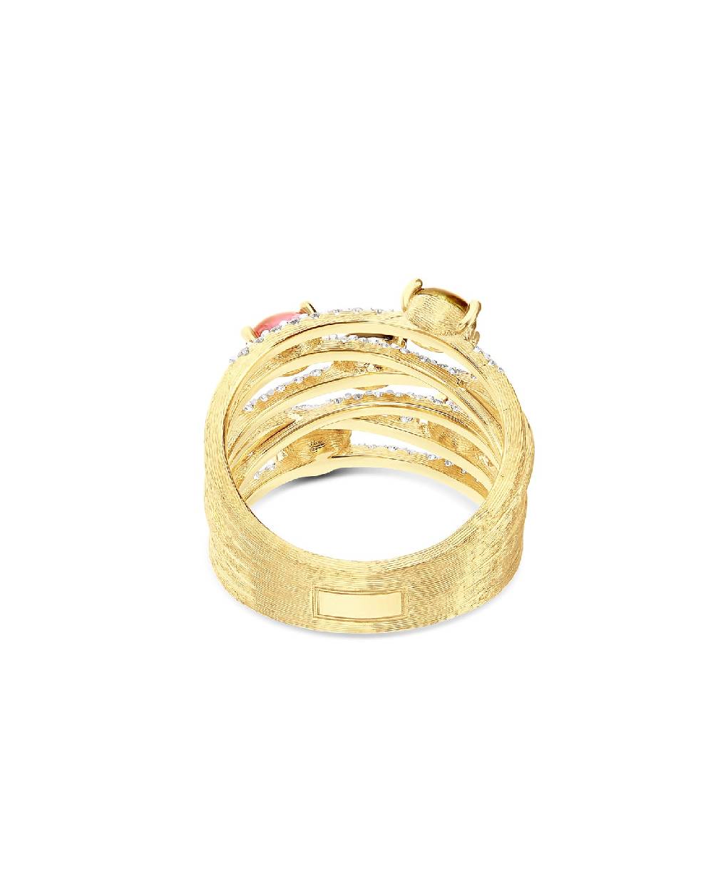 Nanis Anello "DANCING TOURMALINES" in oro e tormaline colorate – Nanis Italian Jewels Presa