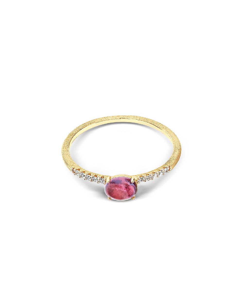 Nanis Anello "DANCING TOURMALINES" in oro, diamanti e tormalina rosa (piccol – Nanis Italian Jewels Outlet