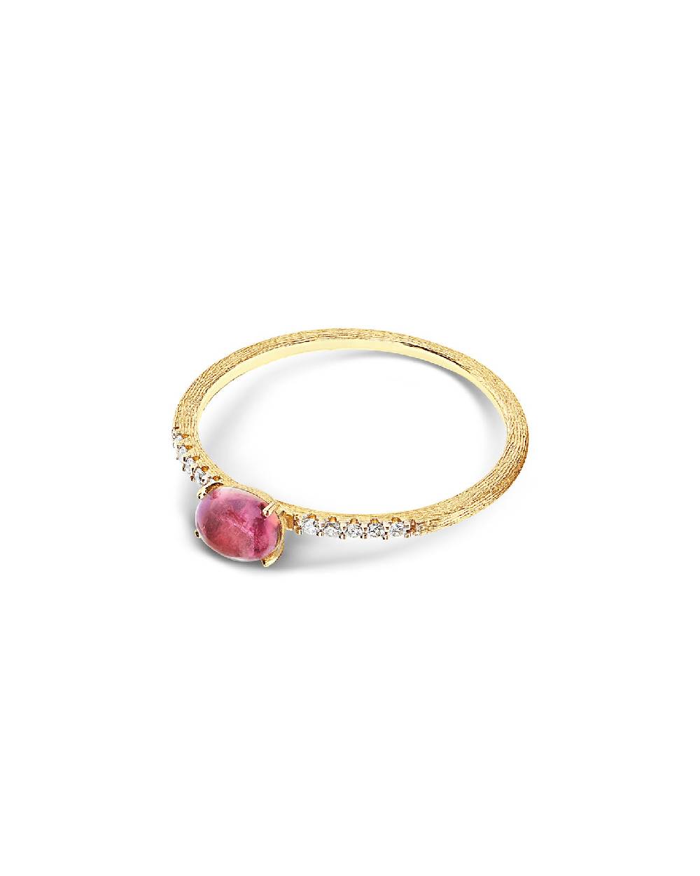 Nanis Anello "DANCING TOURMALINES" in oro, diamanti e tormalina rosa (piccol – Nanis Italian Jewels Outlet