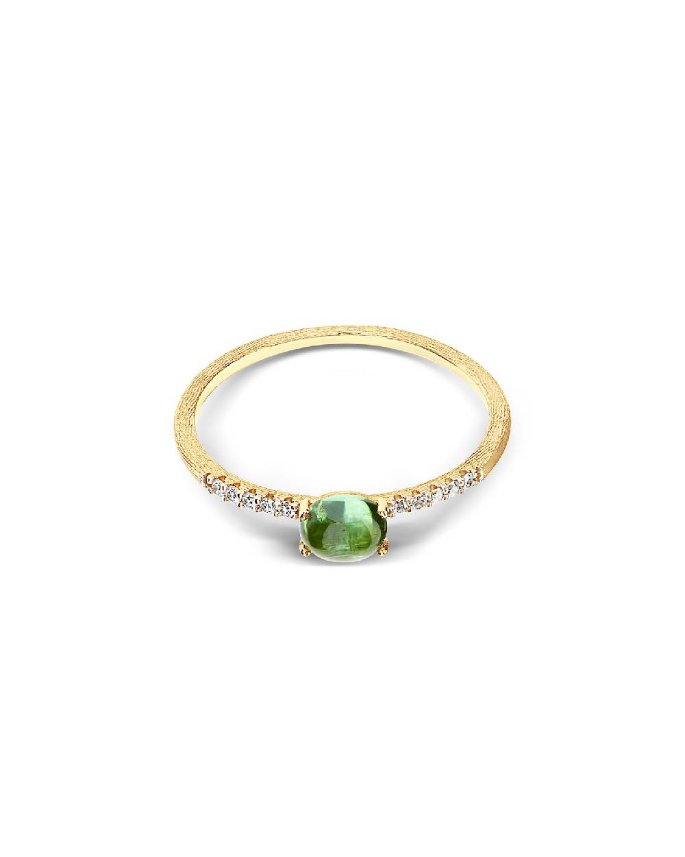 Nanis Anello "DANCING TOURMALINES" in oro, diamanti e tormalina verde (picco – Nanis Italian Jewels Offerte