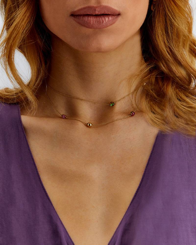 Nanis Collana "DANCING TOURMALINES" lunga in oro e tormaline colorate – Nanis Italian Jewels Hotsell