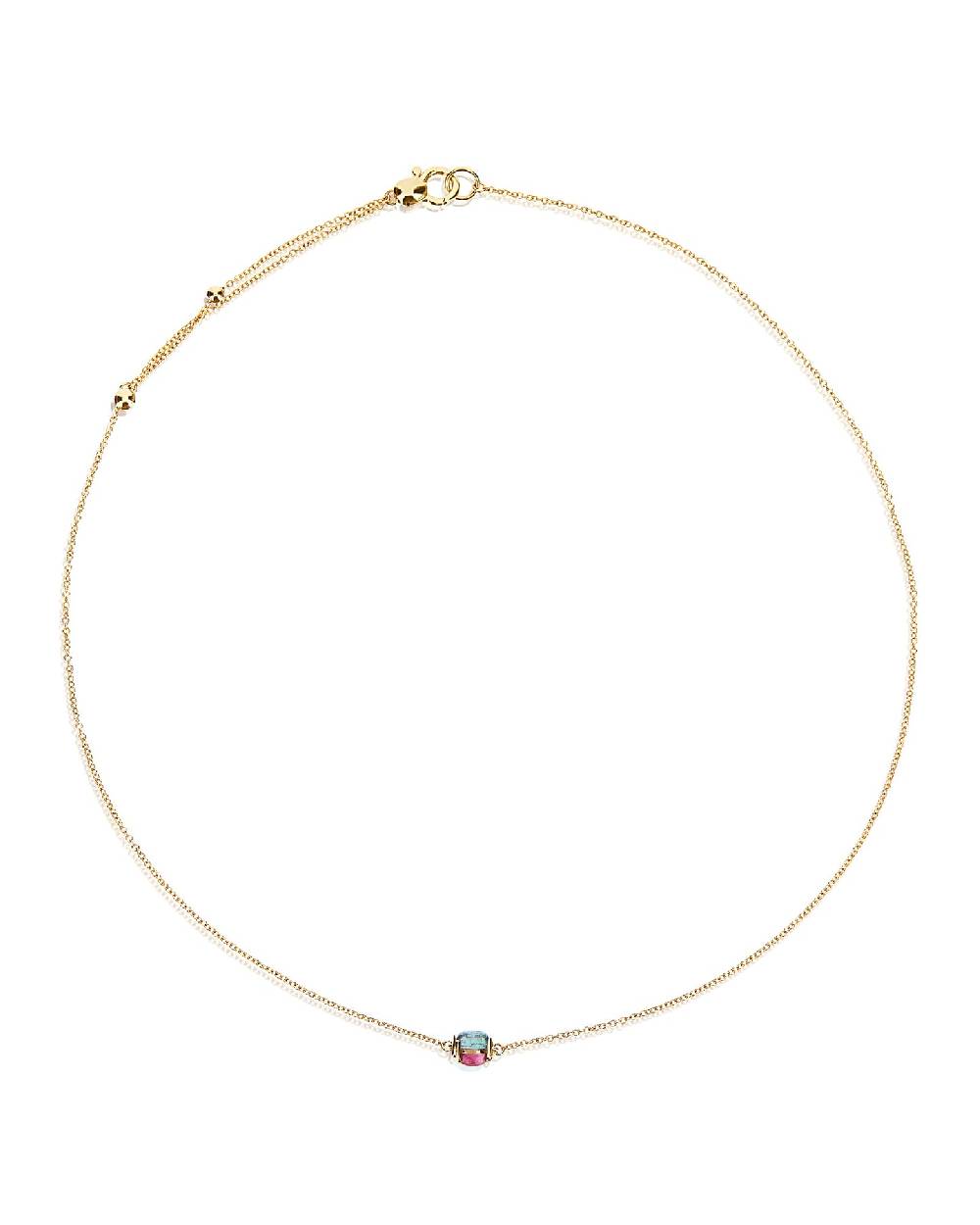 Nanis Choker cabochon "DANCING TOURMALINES" in oro e doppia tormalina colora – Nanis Italian Jewels Vendita Calda
