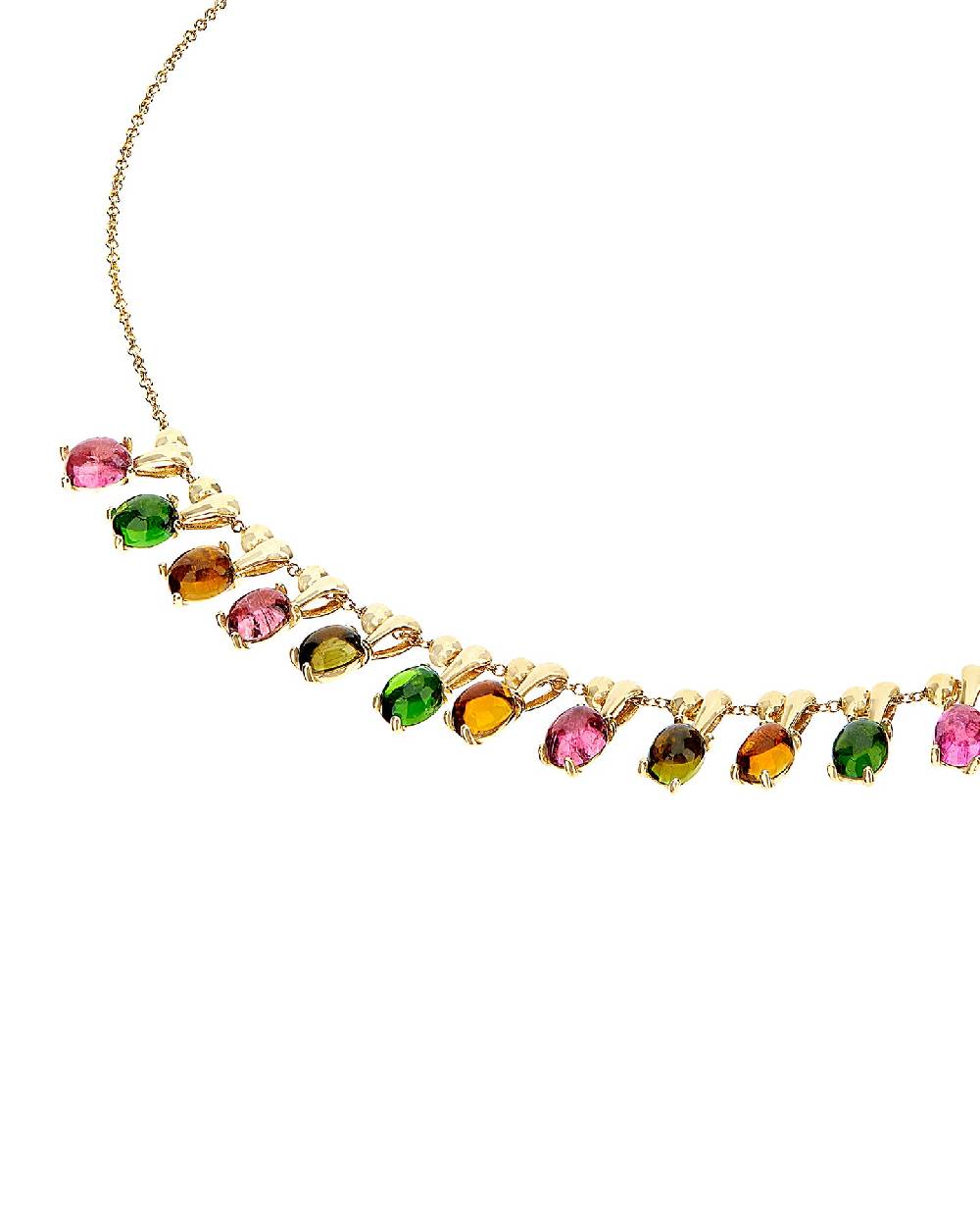 Nanis Collana girocollo "DANCING TOURMALINES" in oro e tormaline colorate – Nanis Italian Jewels I Più Venduti