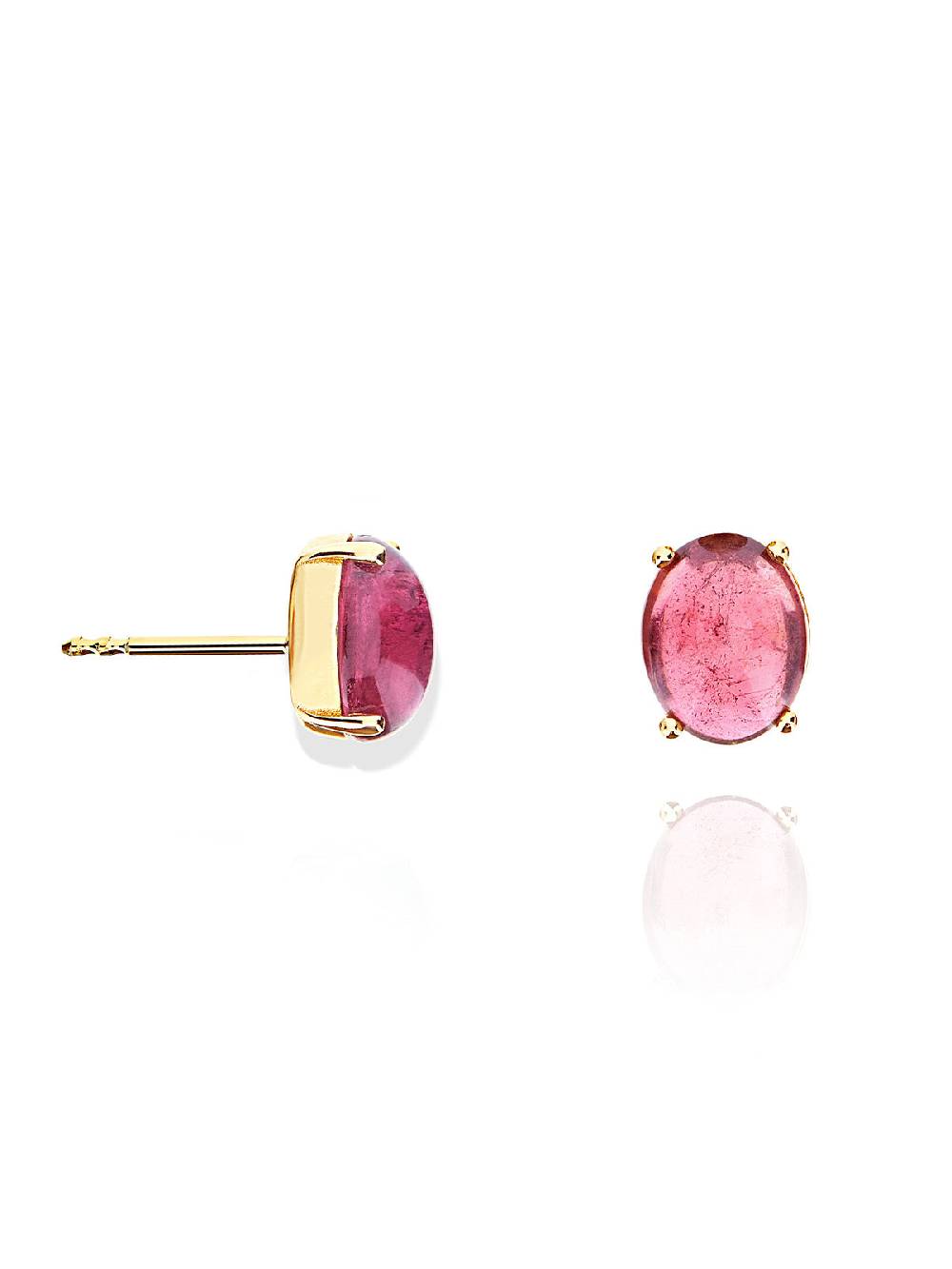 Nanis Orecchini a lobo "DANCING TOURMALINES" in oro e tormalina rosa (grandi – Nanis Italian Jewels Vendite Flash