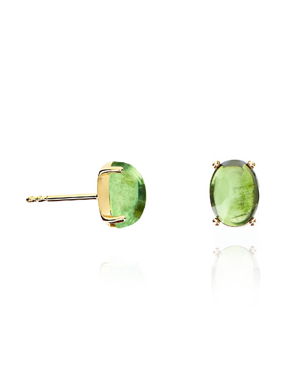 Nanis Orecchini a lobo "DANCING TOURMALINES" in oro e tormalina verde (grand – Nanis Italian Jewels In Saldo