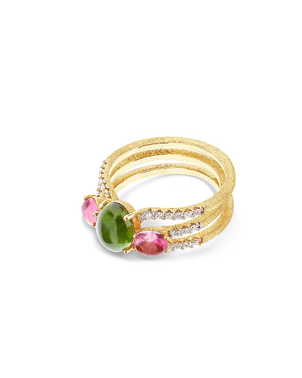 Nanis Anello "DANCING TOURMALINES" scomponibile in oro, diamanti, tormaline – Nanis Italian Jewels 2025