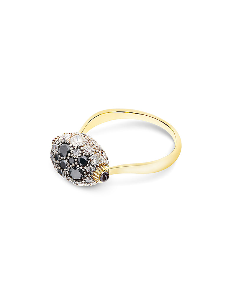 Nanis Anello "DANCING REVERSE" double face in oro, rubini, diamanti e crista – Nanis Italian Jewels Fino Al -60%