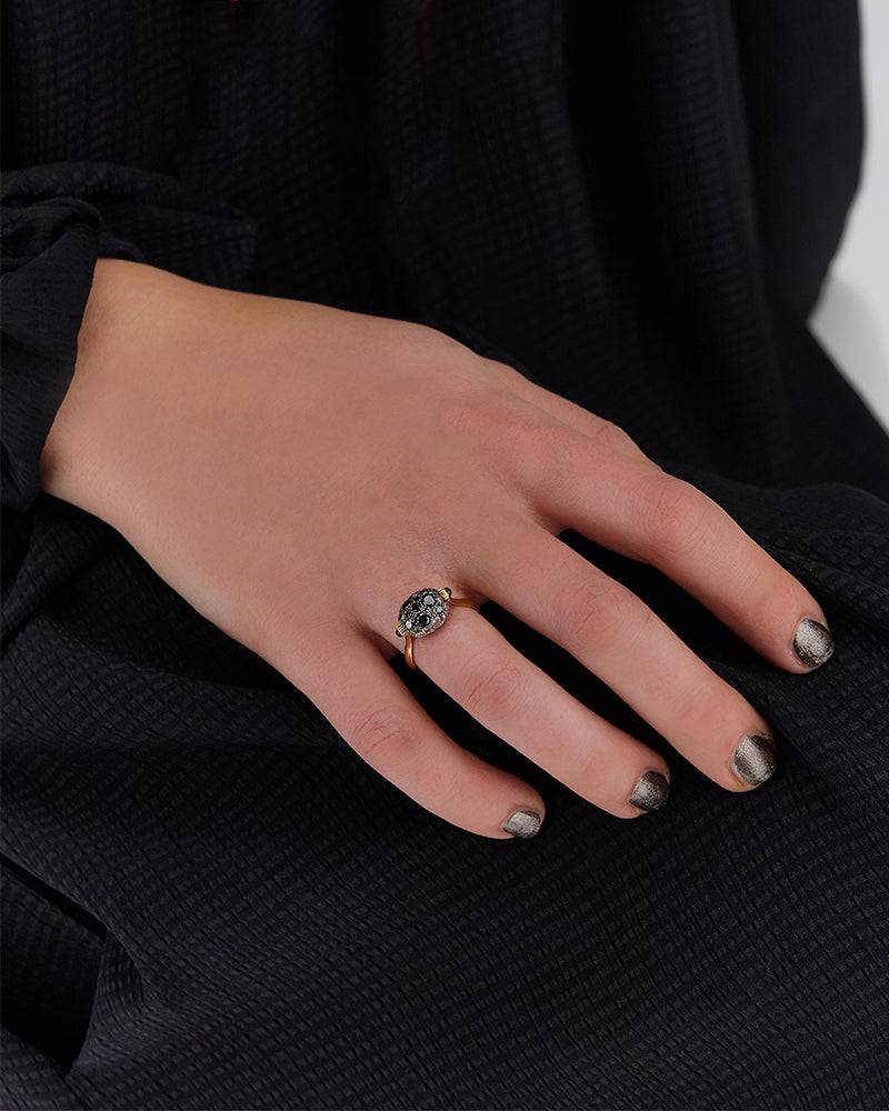 Nanis Anello "DANCING REVERSE" double face in oro, rubini, diamanti e crista – Nanis Italian Jewels Fino Al -60%