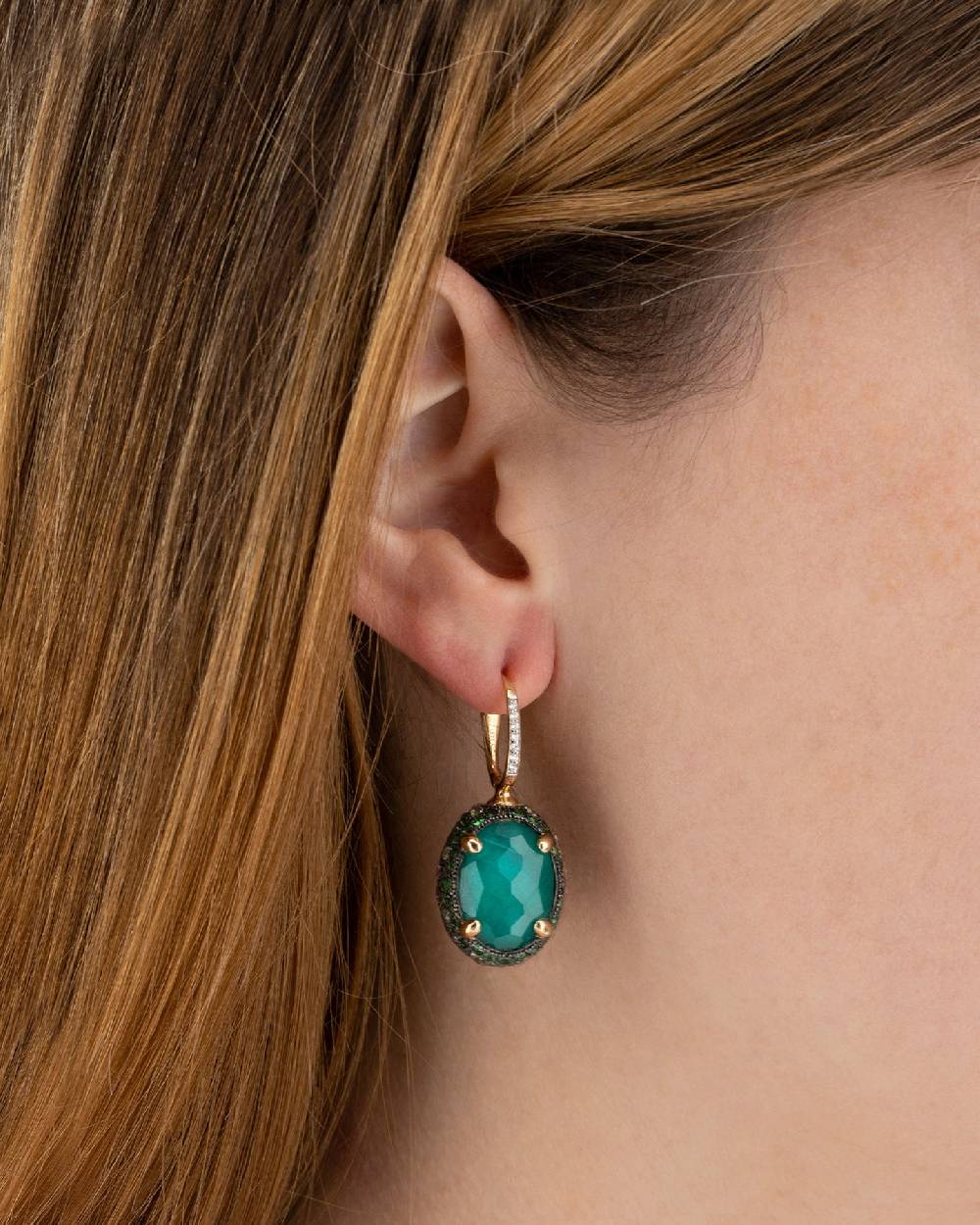 Nanis Orecchini CILIEGINE "DANCING REVERSE" double face in oro, diamanti, ts – Nanis Italian Jewels Convenienza