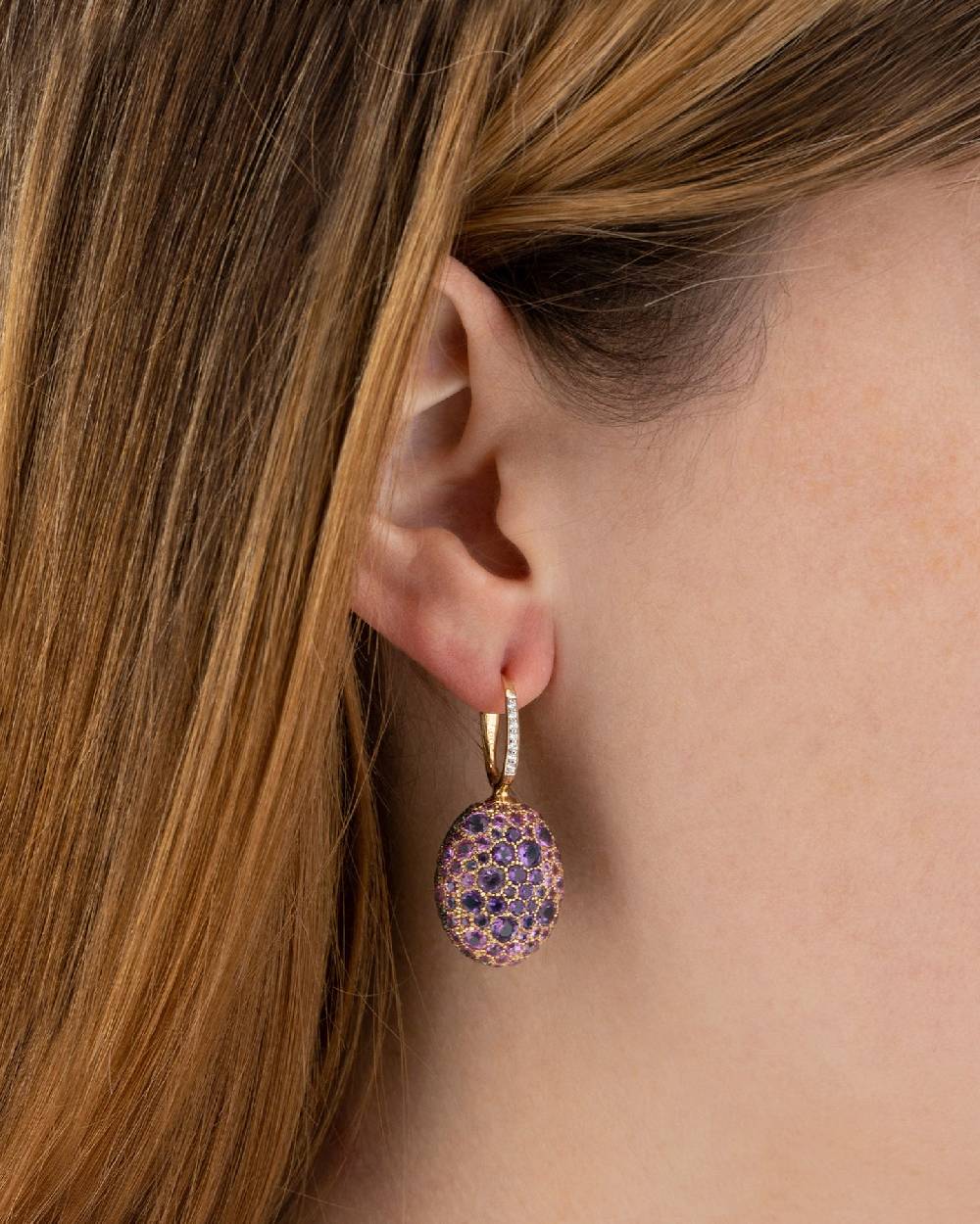 Nanis Orecchini CILIEGINE "DANCING REVERSE" double face in oro, diamanti, ts – Nanis Italian Jewels Convenienza