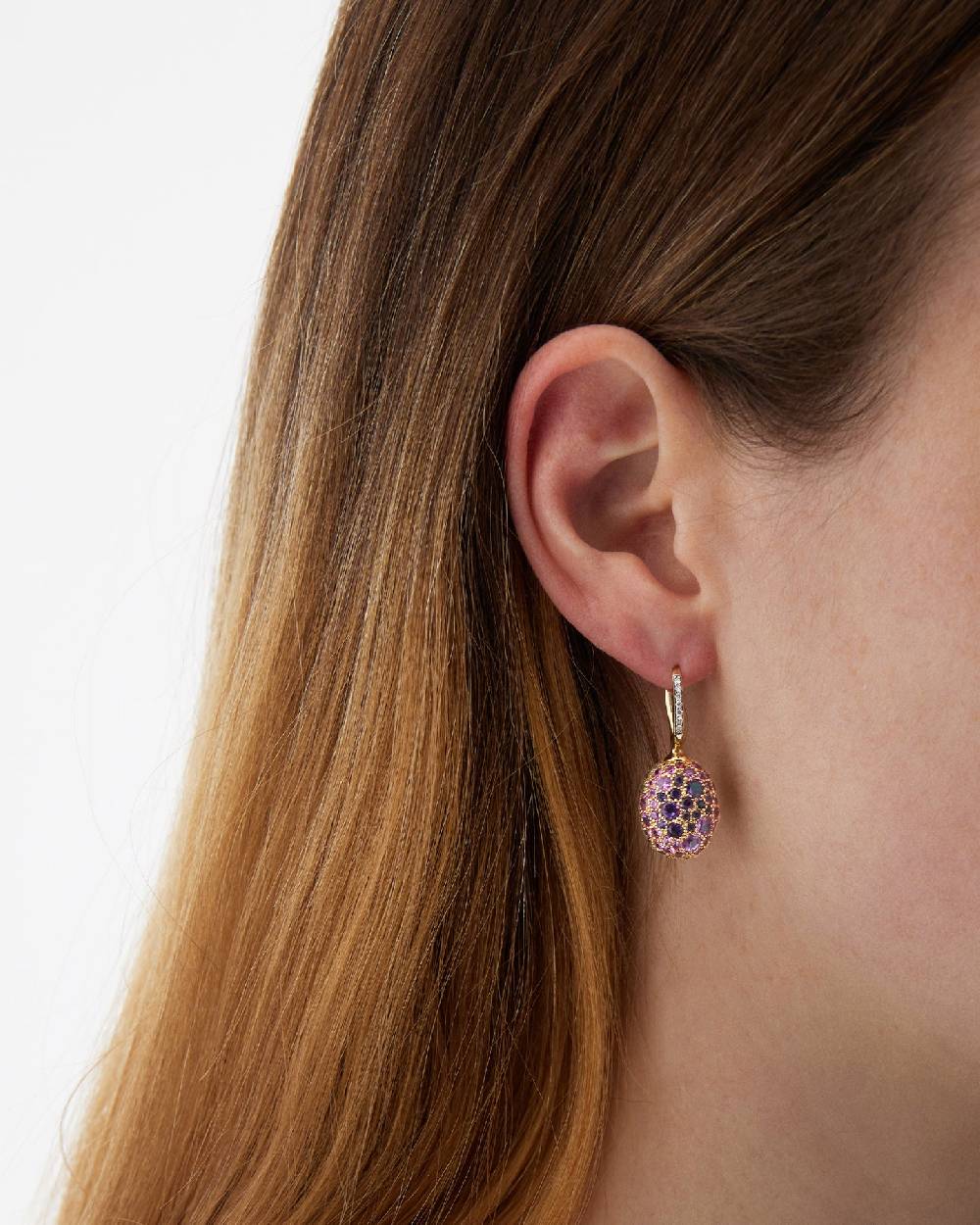 Nanis Orecchini CILIEGINE "DANCING REVERSE" double face in oro, diamanti, ts – Nanis Italian Jewels Novità