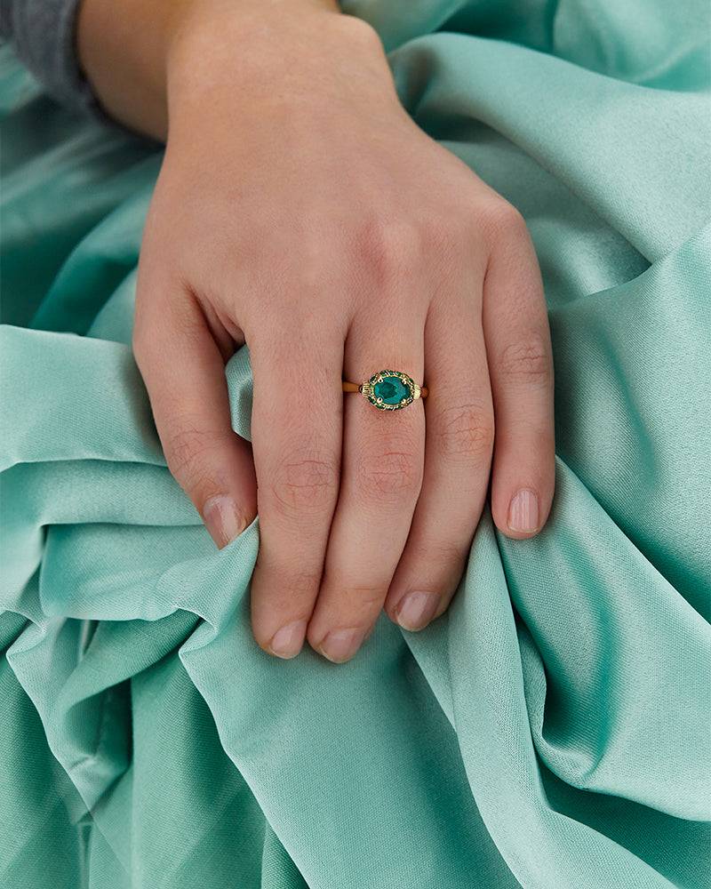 Nanis Anello "DANCING REVERSE" double face in oro, diamanti, tsavorite, amet – Nanis Italian Jewels Economico