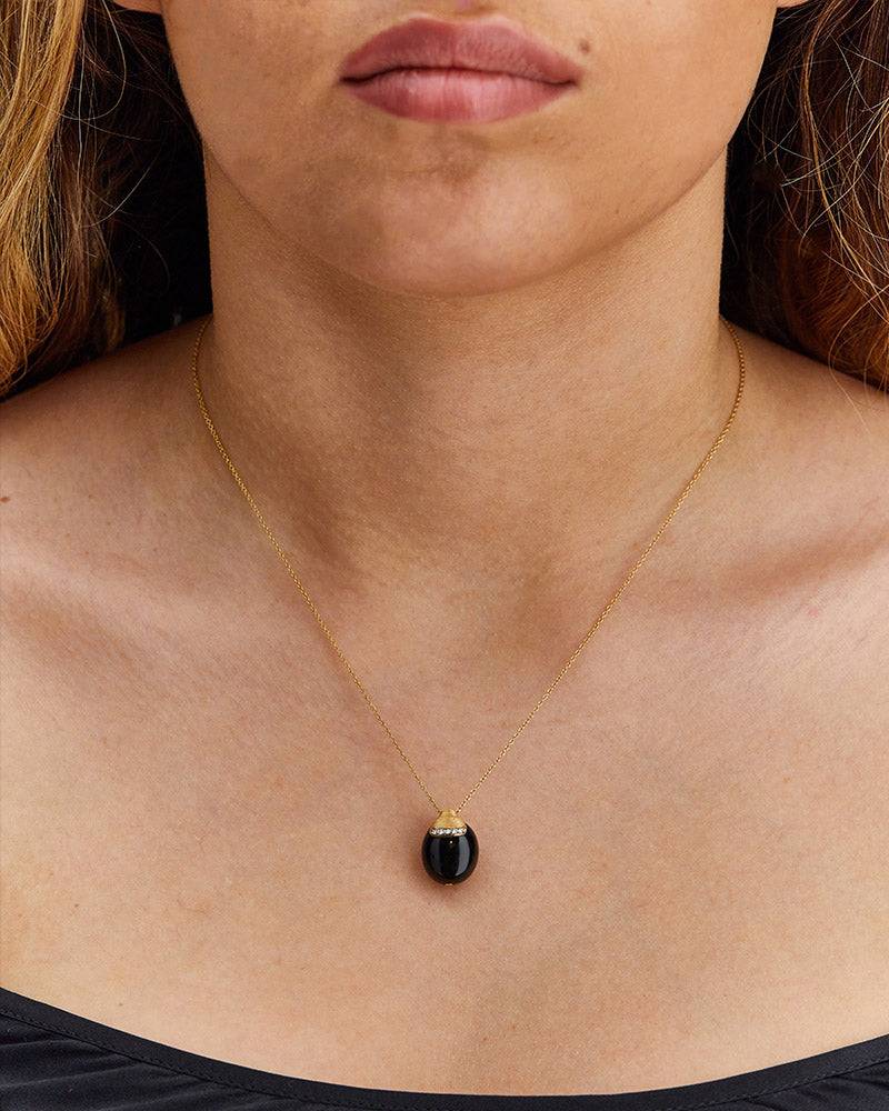Nanis Collana "DANCING MYSTERY BLACK" pendente in oro con boule in onice ner – Nanis Italian Jewels Hotsell