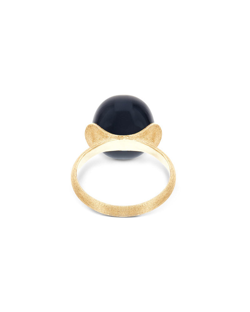 Nanis Anello "DANCING MYSTERY BLACK" con boule in oro, diamanti e onice nero – Nanis Italian Jewels Vendite Flash