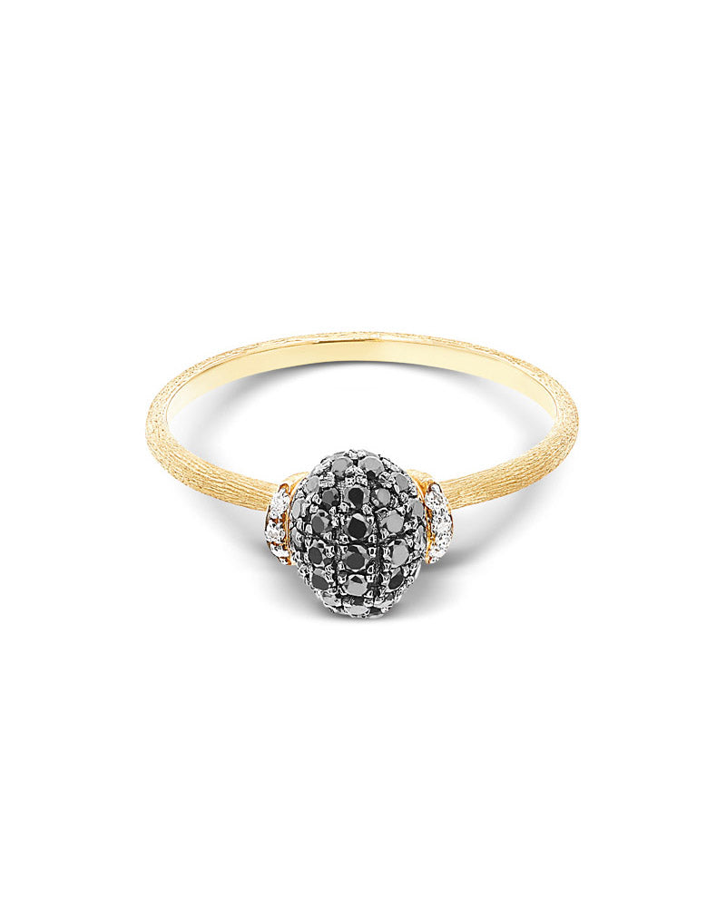 Nanis Anello "DANCING MYSTERY BLACK" in oro e diamanti neri – Nanis Italian Jewels Nuova