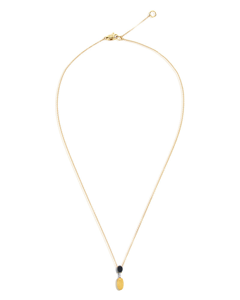 Nanis Collana "DANCING MYSTERY BLACK" pendente in oro, diamanti e onice nero – Nanis Italian Jewels 2025