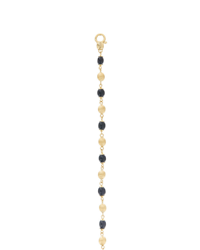 Nanis Bracciale "DANCING MYSTERY BLACK" casual con boules in oro e onice ner – Nanis Italian Jewels Italia