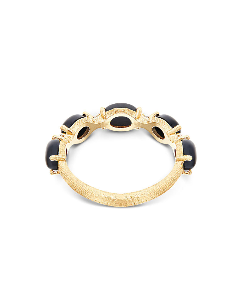 Nanis Anello "DANCING MYSTERY BLACK" in oro, accenti di diamante e boules in – Nanis Italian Jewels Pezzi Unici