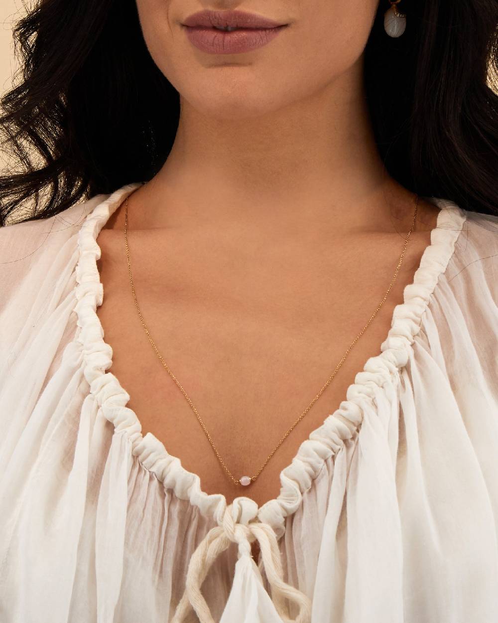 Nanis Collana "WHITE DESERT" in oro e pietra di luna (lunga) – Nanis Italian Jewels Fino Al -60%
