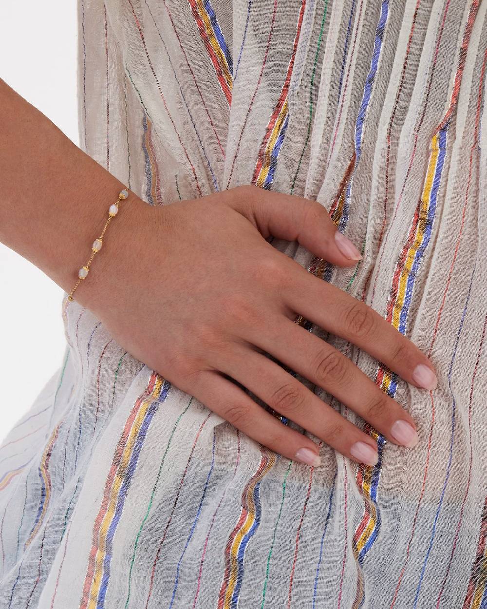 Nanis Bracciale "WHITE DESERT" in oro e pietra di luna – Nanis Italian Jewels Prezzo Ridotto