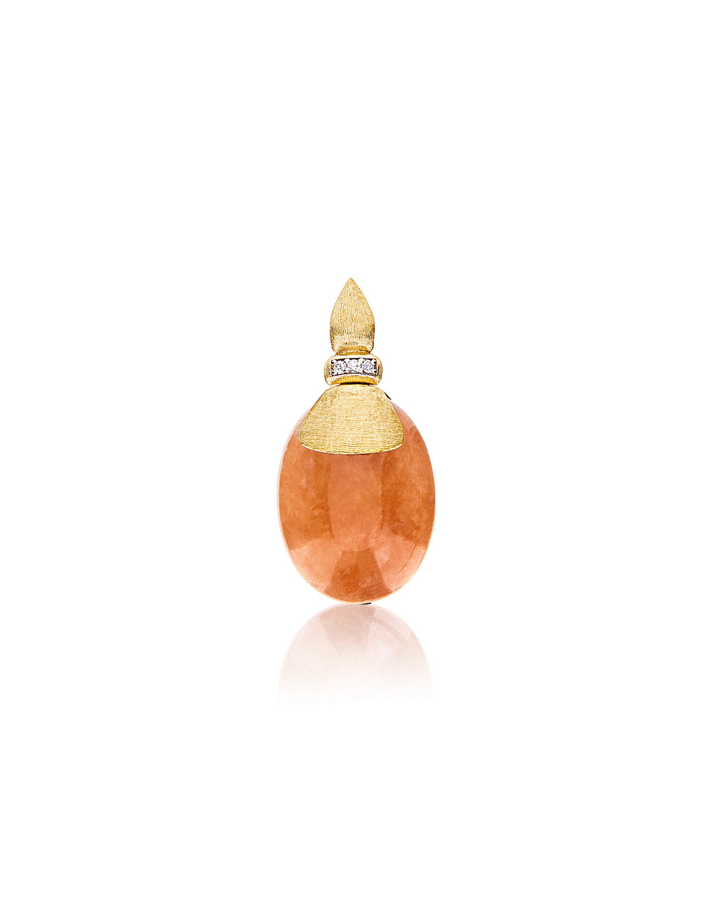Nanis Pendente "PETRA" in oro, diamanti e avventurina arancione (grande) – Nanis Italian Jewels Sconto