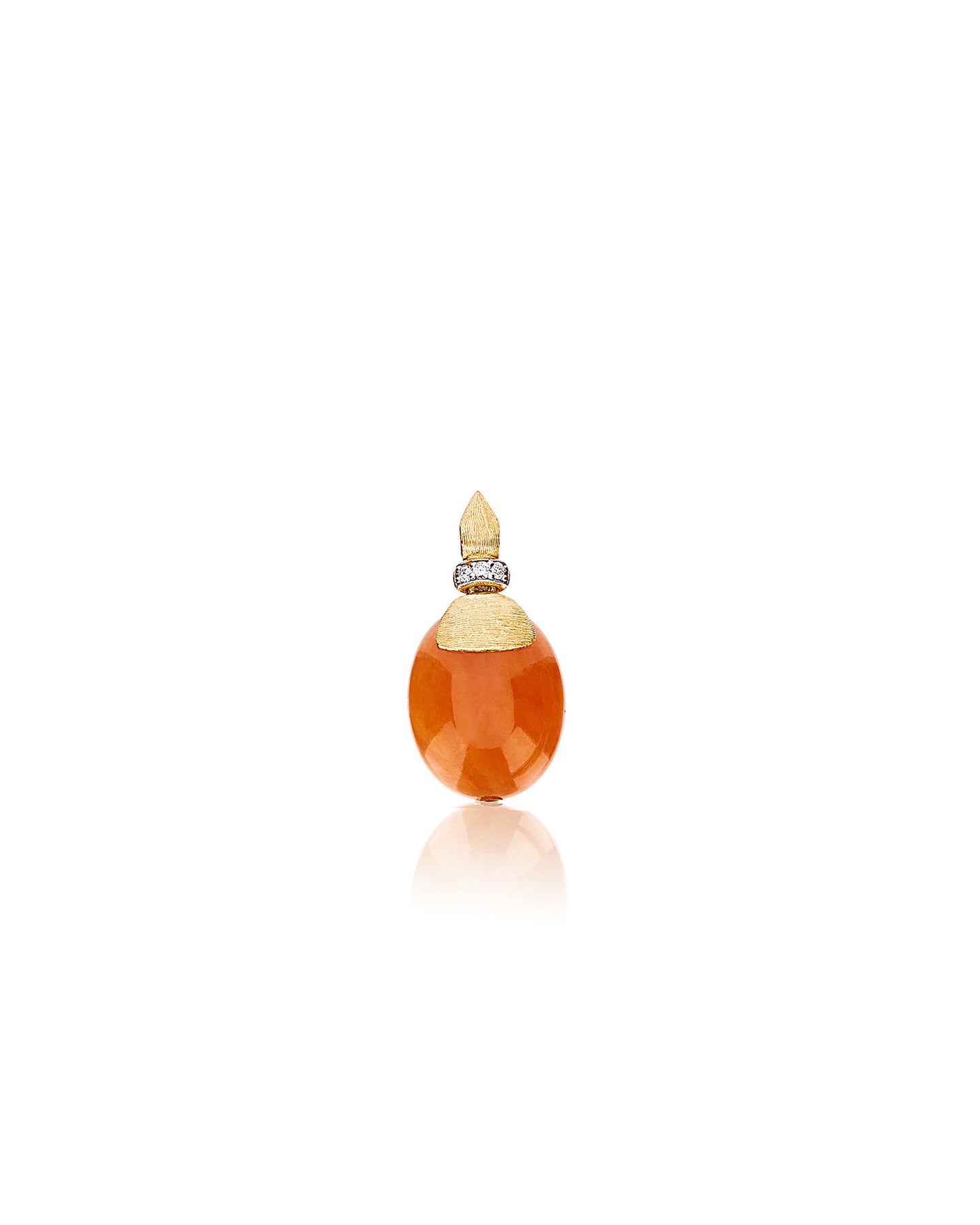 Nanis Pendente "PETRA" in oro, diamanti e avventurina arancione (medio) – Nanis Italian Jewels Offerta