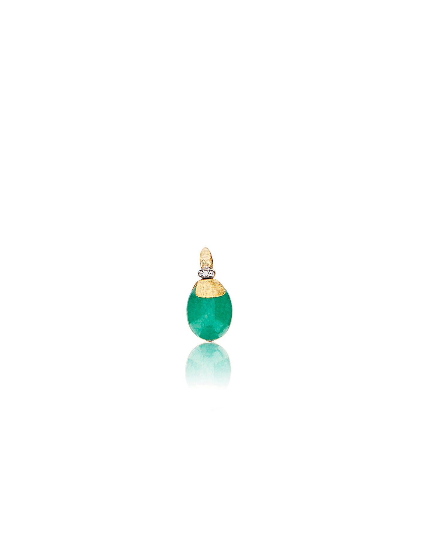 Nanis Pendente "AMAZZONIA" in oro, diamanti e avventurina verde (piccolo) – Nanis Italian Jewels Vendite Flash