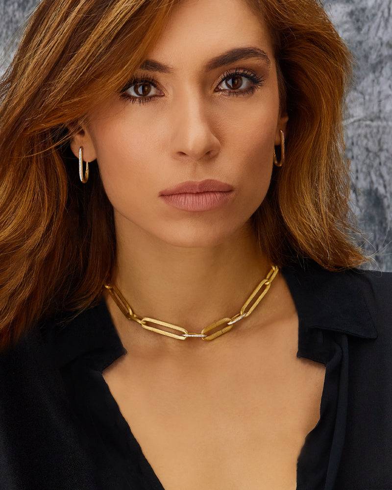 Nanis Collana "LIBERA" con catena in oro e dettagli di diamanti – Nanis Italian Jewels Promozione temporanea