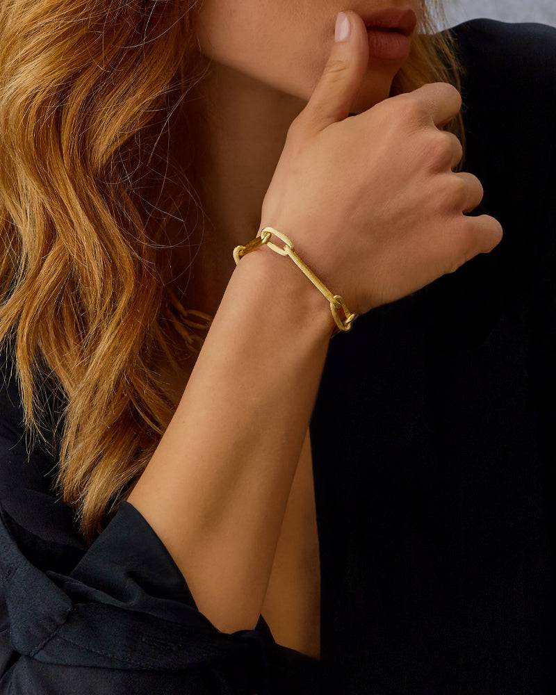 Nanis Bracciale "LIBERA" con catena in oro – Nanis Italian Jewels 2025