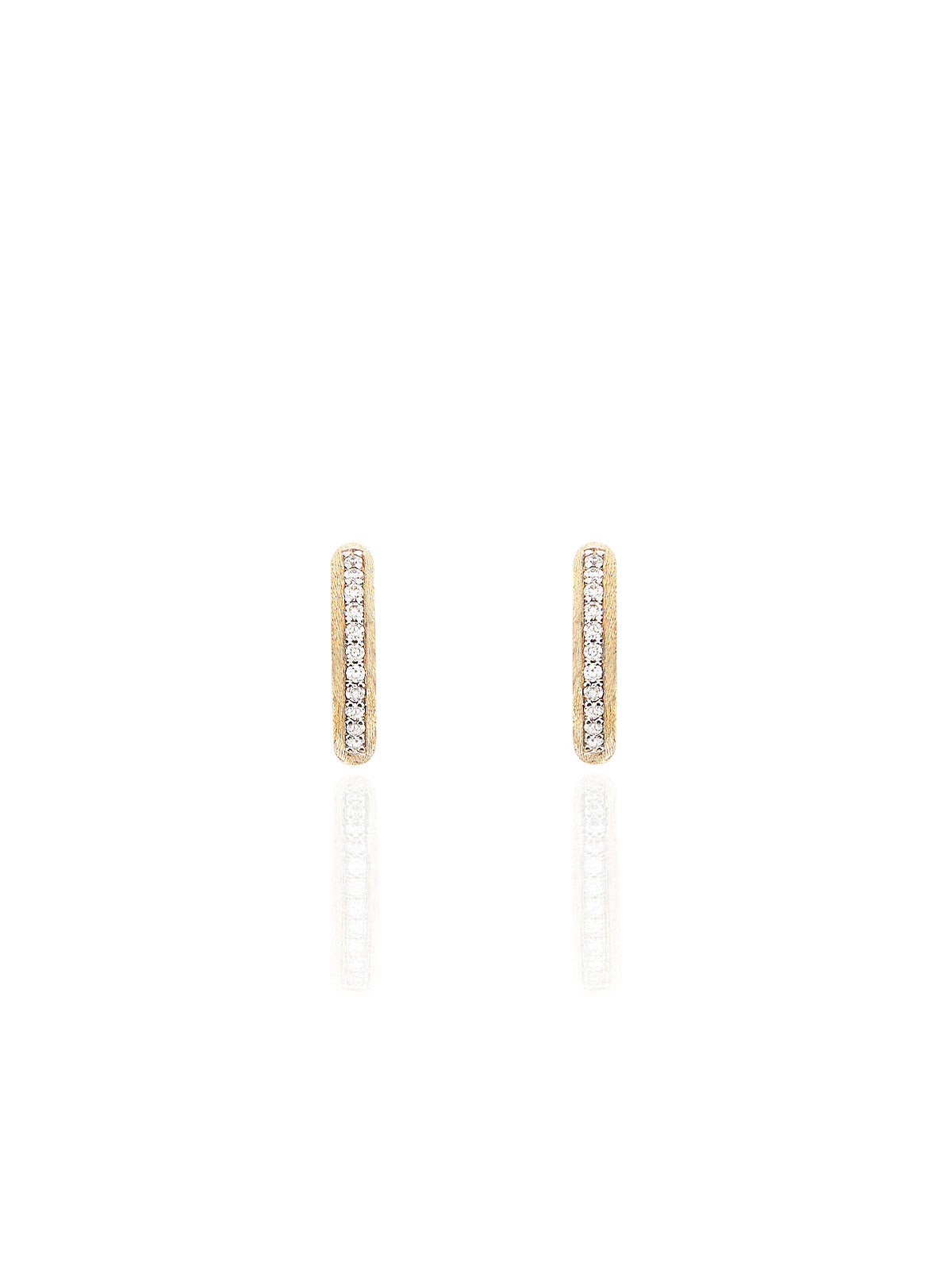 Nanis Orecchini a cerchio piccoli "LIBERA" in oro e diamanti – Nanis Italian Jewels Pezzi Unici