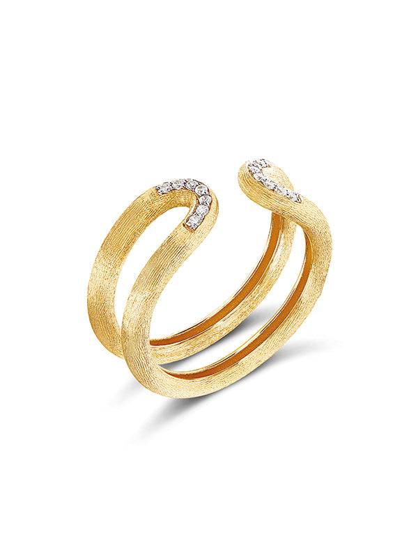 Nanis Anello "LIBERA" aperto in oro e diamanti – Nanis Italian Jewels Soddisfazione Garantita