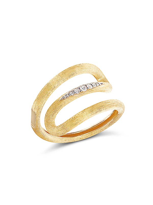 Nanis Anello "LIBERA" a spirale in oro e diamanti – Nanis Italian Jewels Qualità Garantita