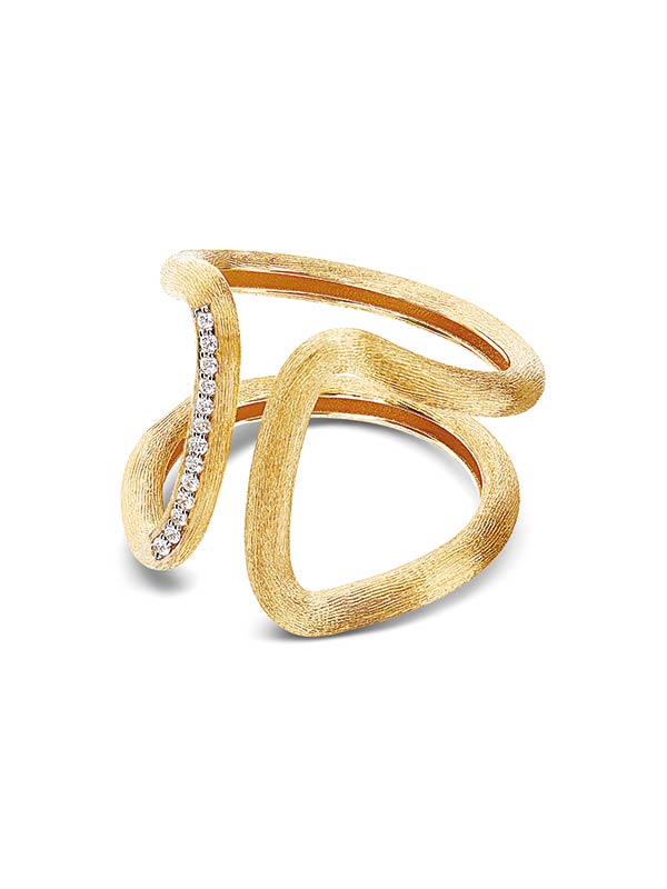 Nanis Anello "LIBERA" a fascia in oro e diamanti – Nanis Italian Jewels Acquista Ora